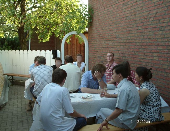 1999 | Firmenfeier (mit Geschäftsführer Thomas Gerdes oben rechts)